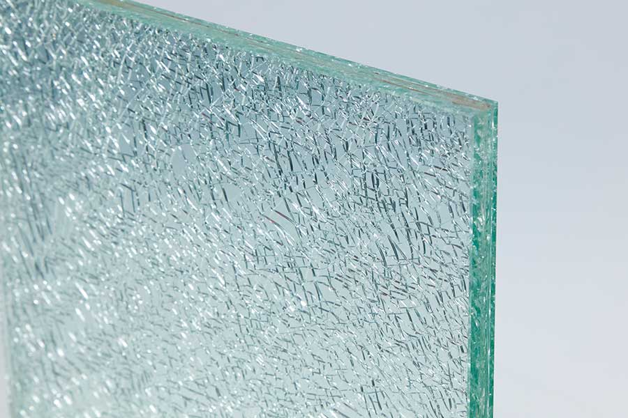 example of shattered laminated glass