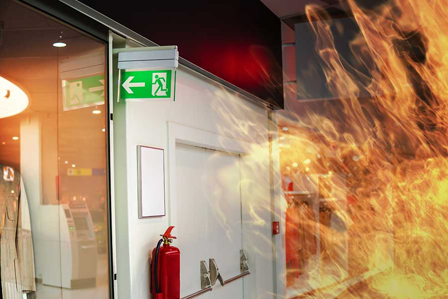 Fire rated glass in an office environment