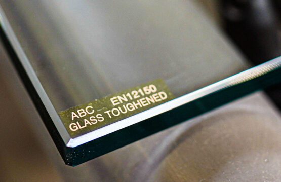 EN12150 toughened safety glass produced by abc Glass Processing