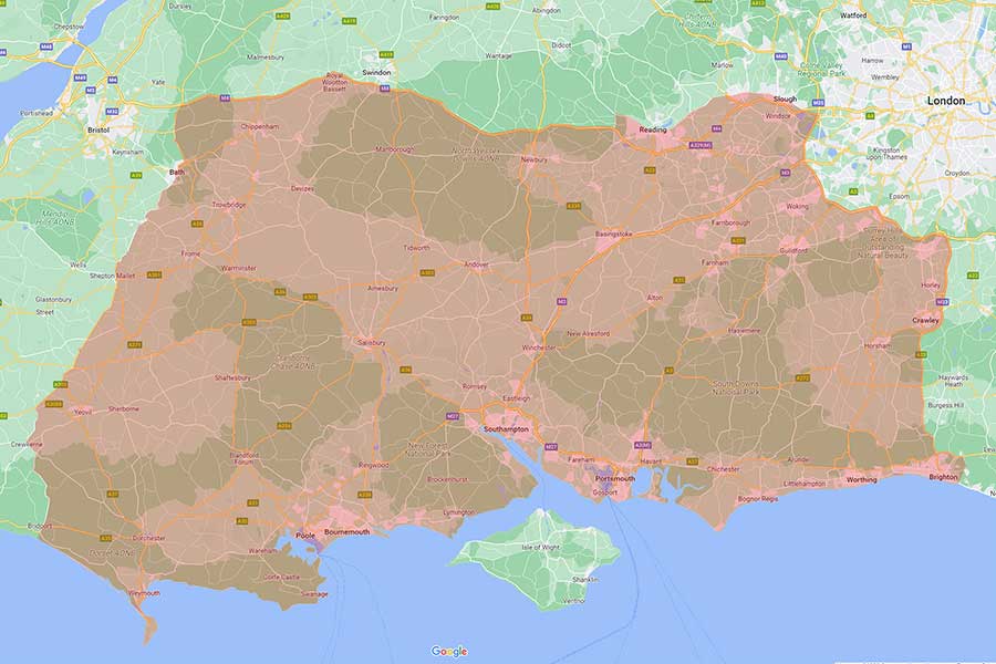 abc Glass Processing weekly delivery area map